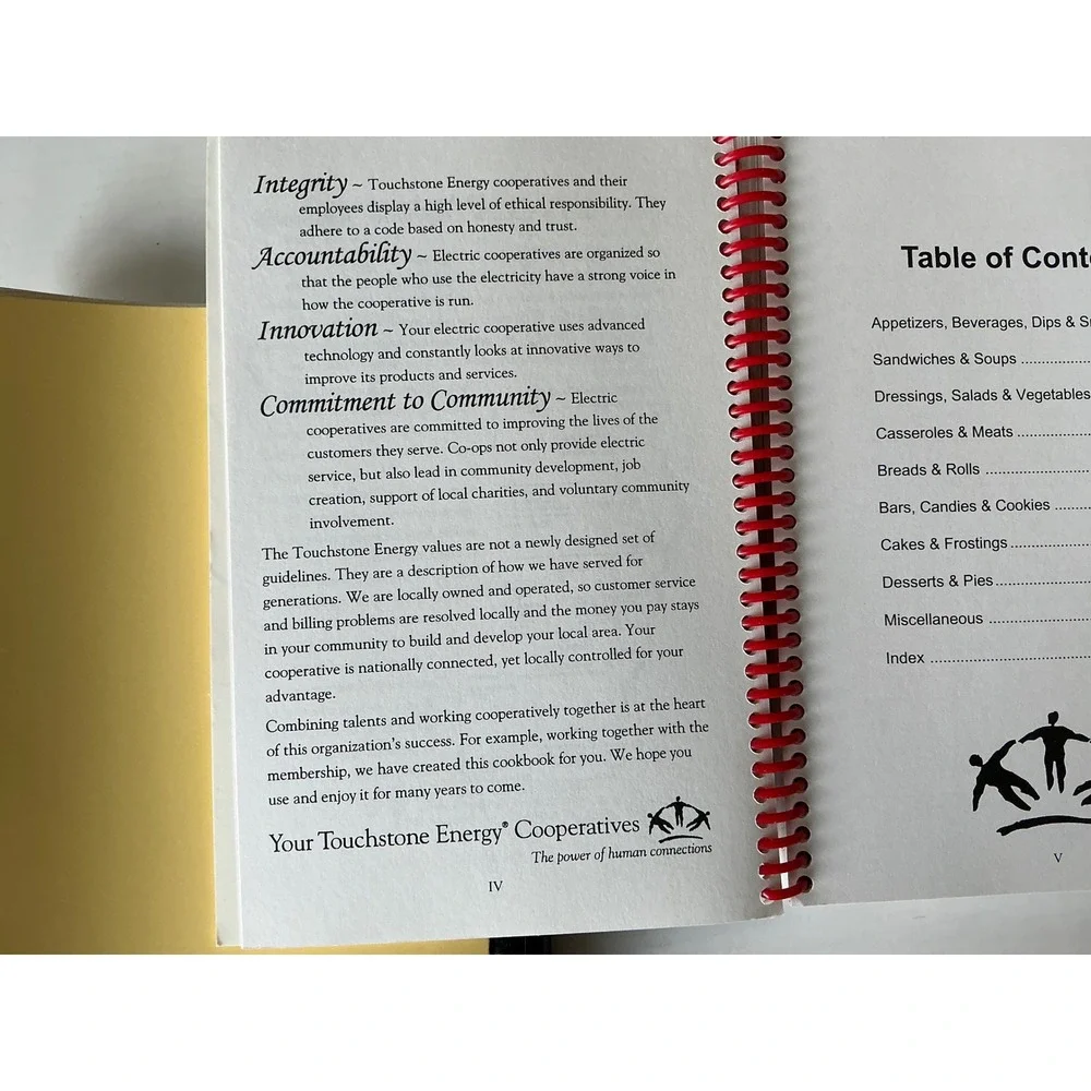 Vintage Y2K Community Cookbook 5 Spiral Bound Church Regional Recipes 90s 00s